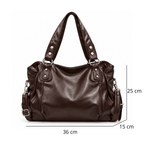 Sac à main de cours en cuir - Cléa