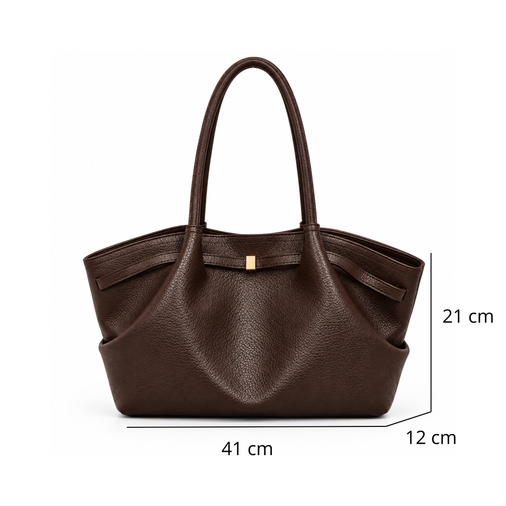 Sac cabas cuir grainé tendance - Lia