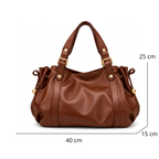 Sac a main cours femme en cuir grande capacité solide – Sienna