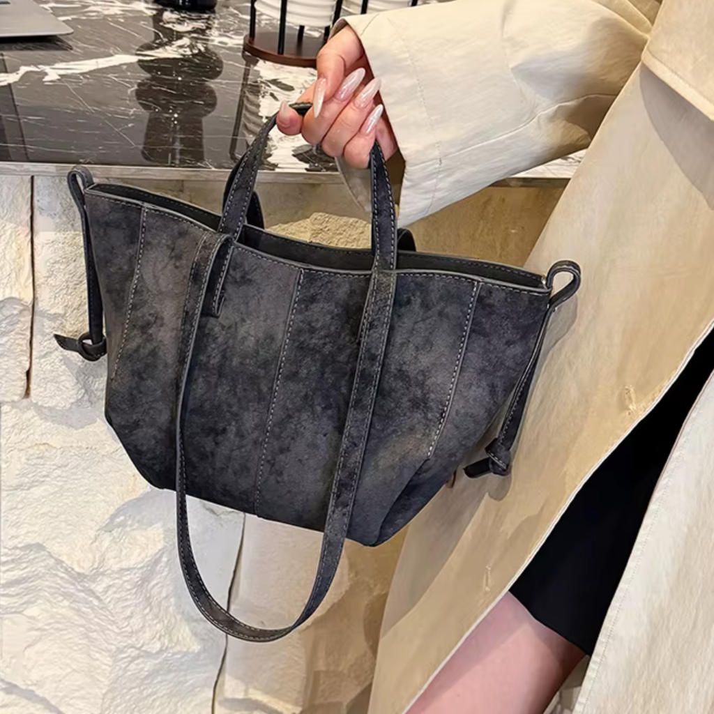 Sac à main cours daim souple grande capacité - Joy