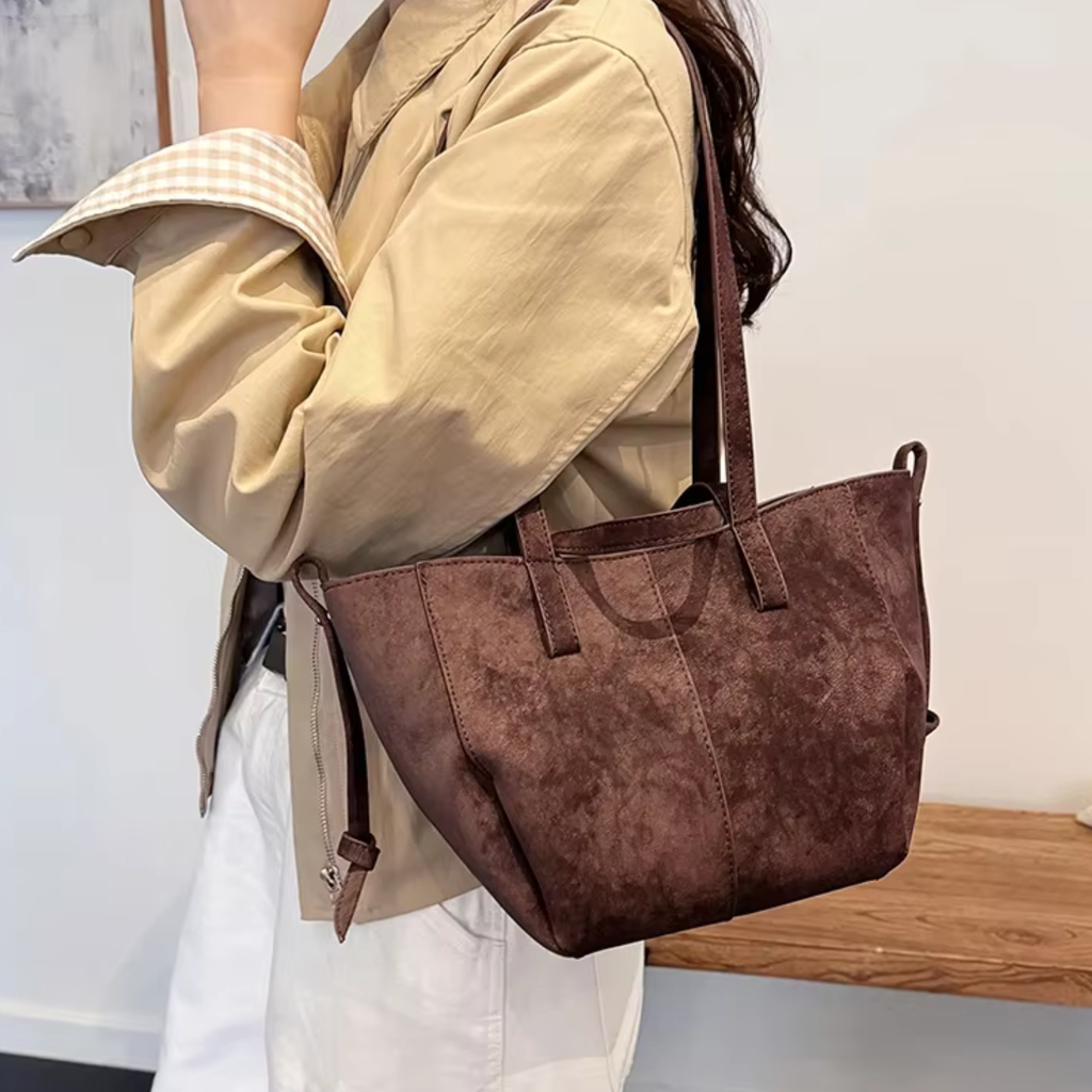 Sac à main cours daim souple grande capacité - Joy