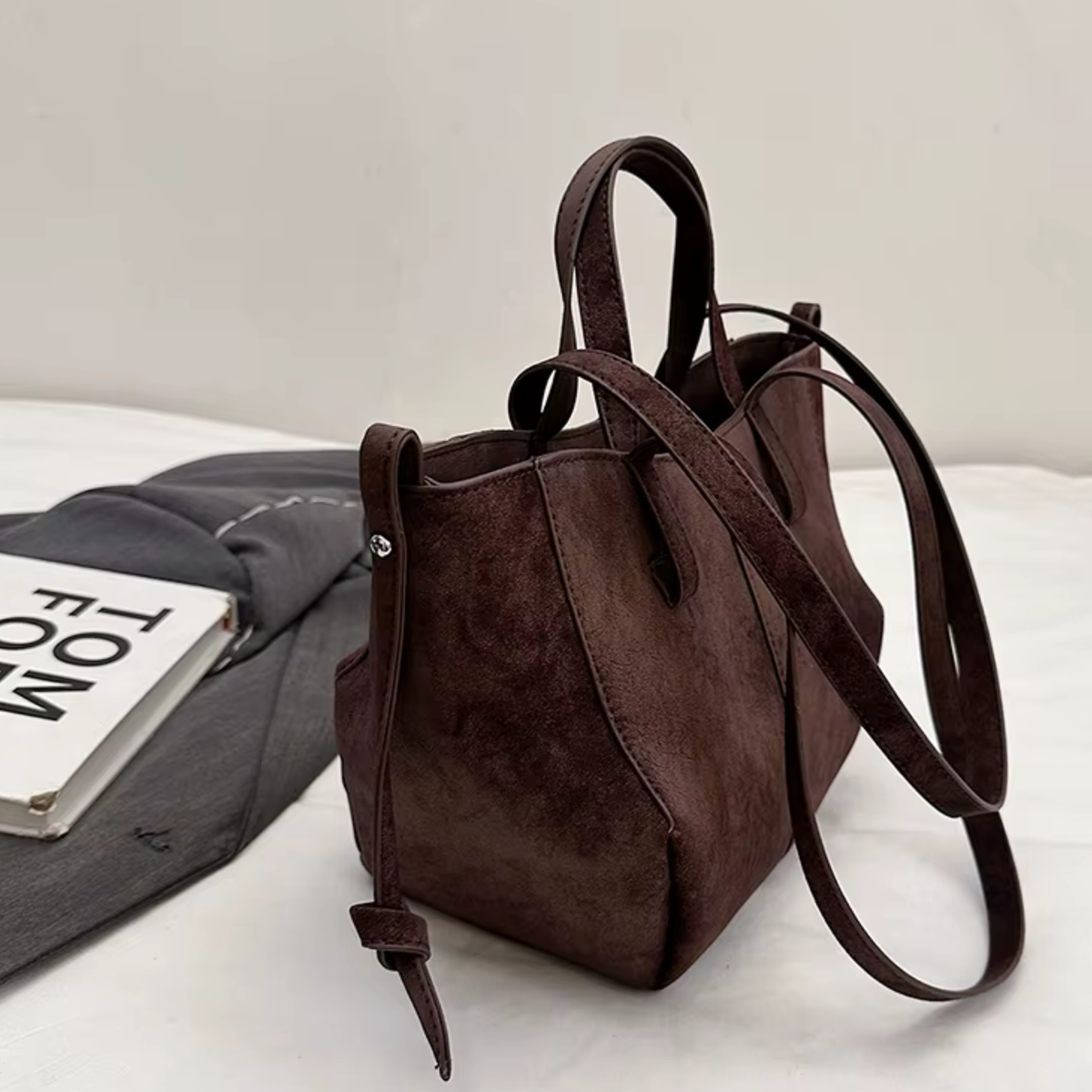 Sac à main cours daim souple grande capacité - Joy
