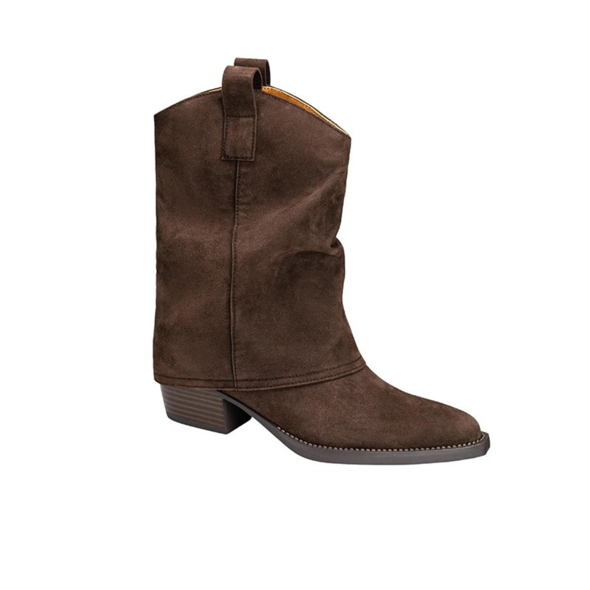 Santiags en daim à talon bout pointu – ALÉA