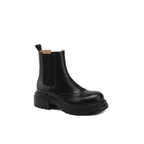 Bottines en cuir avec élastique à semelle crantée – ALMÉA