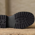 Bottines en cuir avec élastique à semelle crantée – ALMÉA