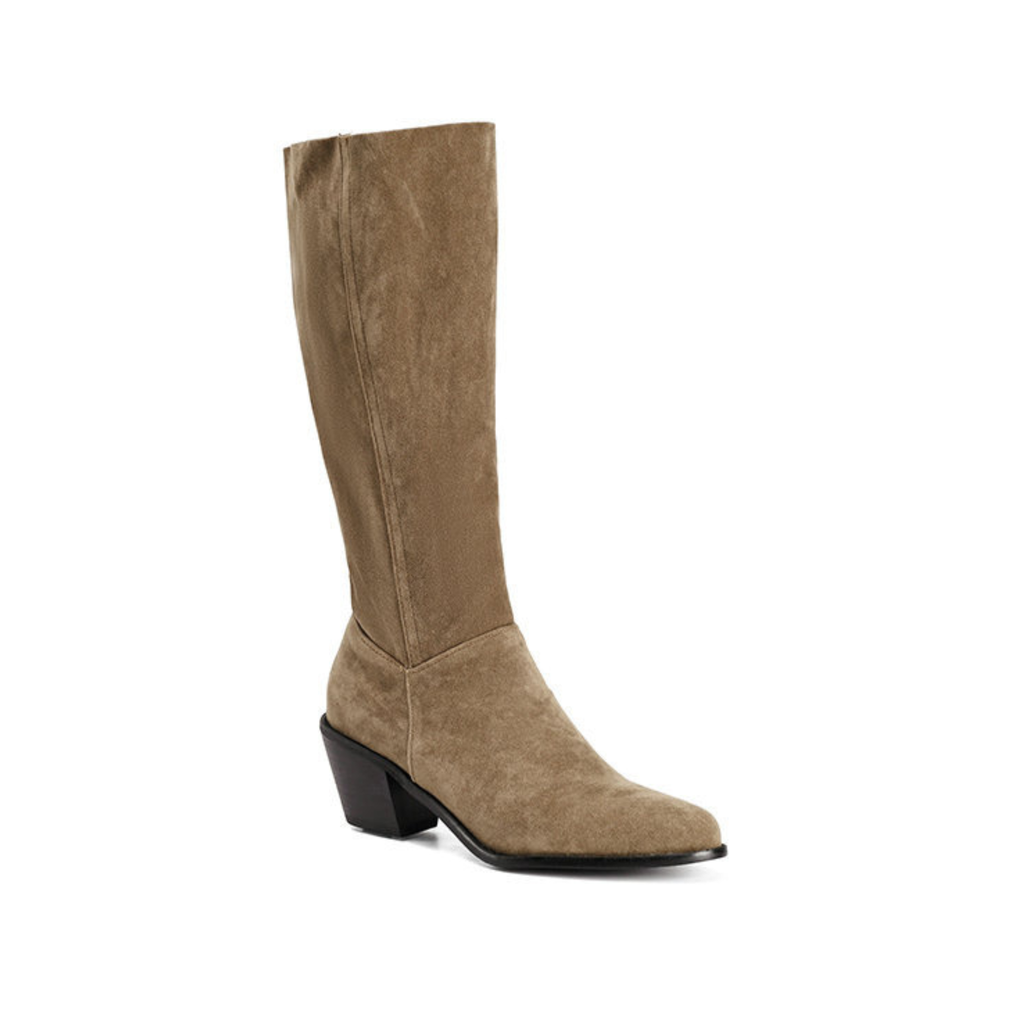 Santiags en daim à talon bout pointu – NÉVORA
