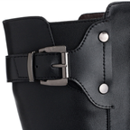 Bottes mi-mollet en cuir à talon – MAÉLIS