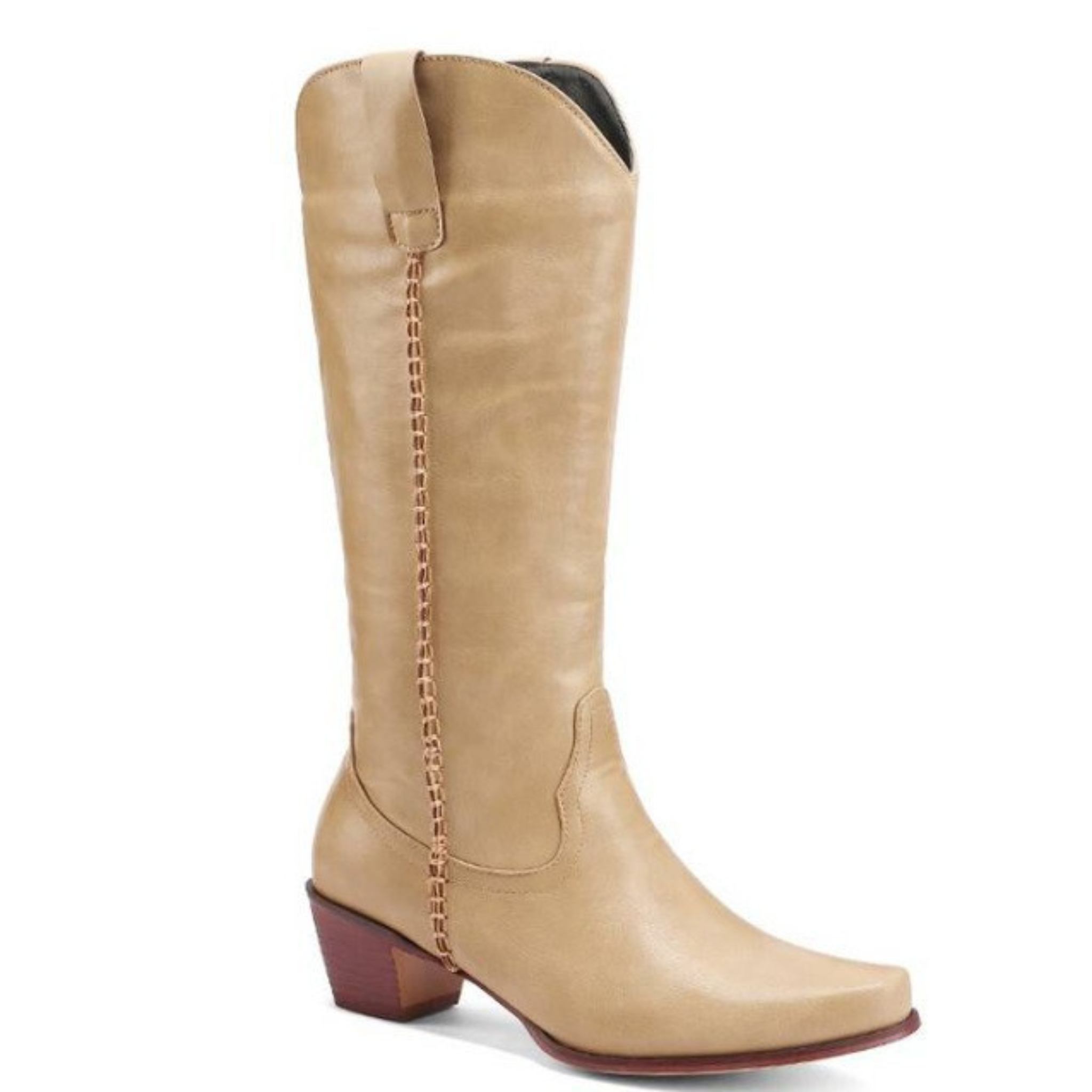 Santiags en cuir cowboy à talon – ALTHÉNA