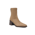 Bottines en daim à talon carré – AMÉA