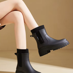 Bottines de pluie en matière imperméable – MAVÉRIA
