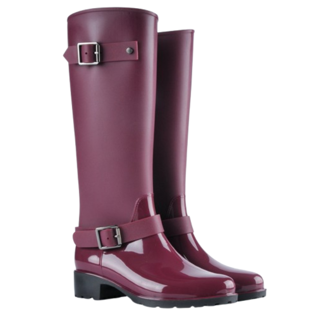 Bottes de pluie à talon carré bout rond - RIVALIA