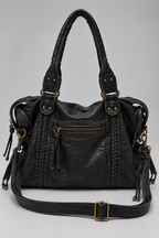 Sac à main de cours bandoulière en cuir - Alma