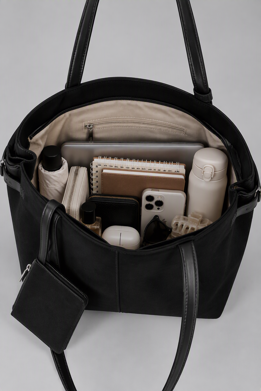 Sac à Main Femme Fourre-Tout + Pochette - Clémence