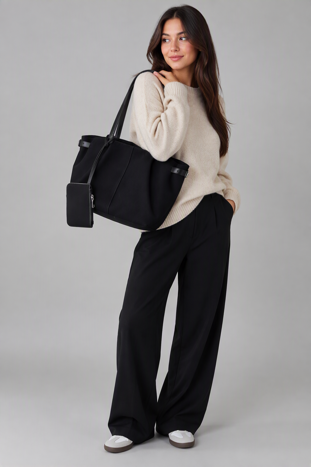 Sac à Main Femme Fourre-Tout + Pochette - Clémence