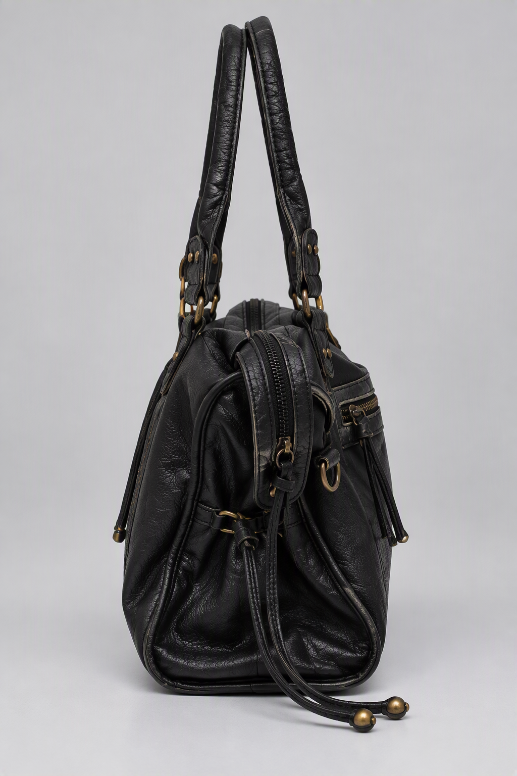 Sac à main de cours bandoulière en cuir - Alma