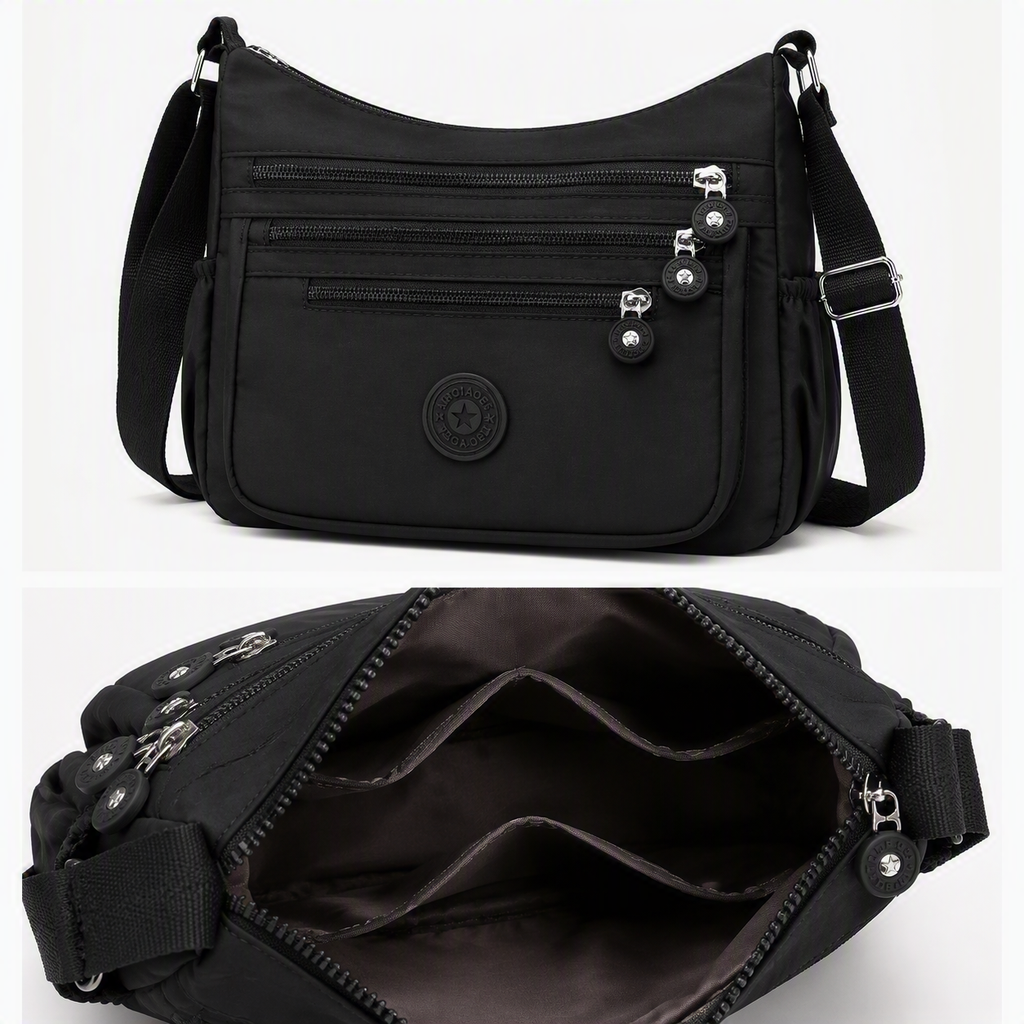 Sac bandoulière femme multi-poches Léger - Lara