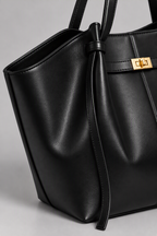 Sac à main de cours en cuir grande capacité café - Diane
