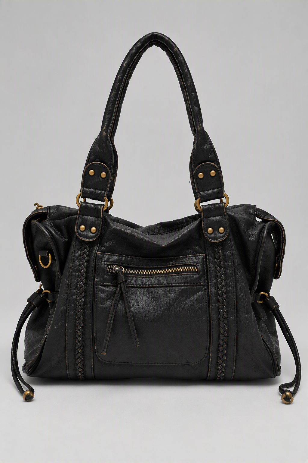 Sac à main de cours bandoulière en cuir - Alma