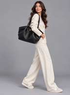 Sac cabas cuir grainé tendance - Lia