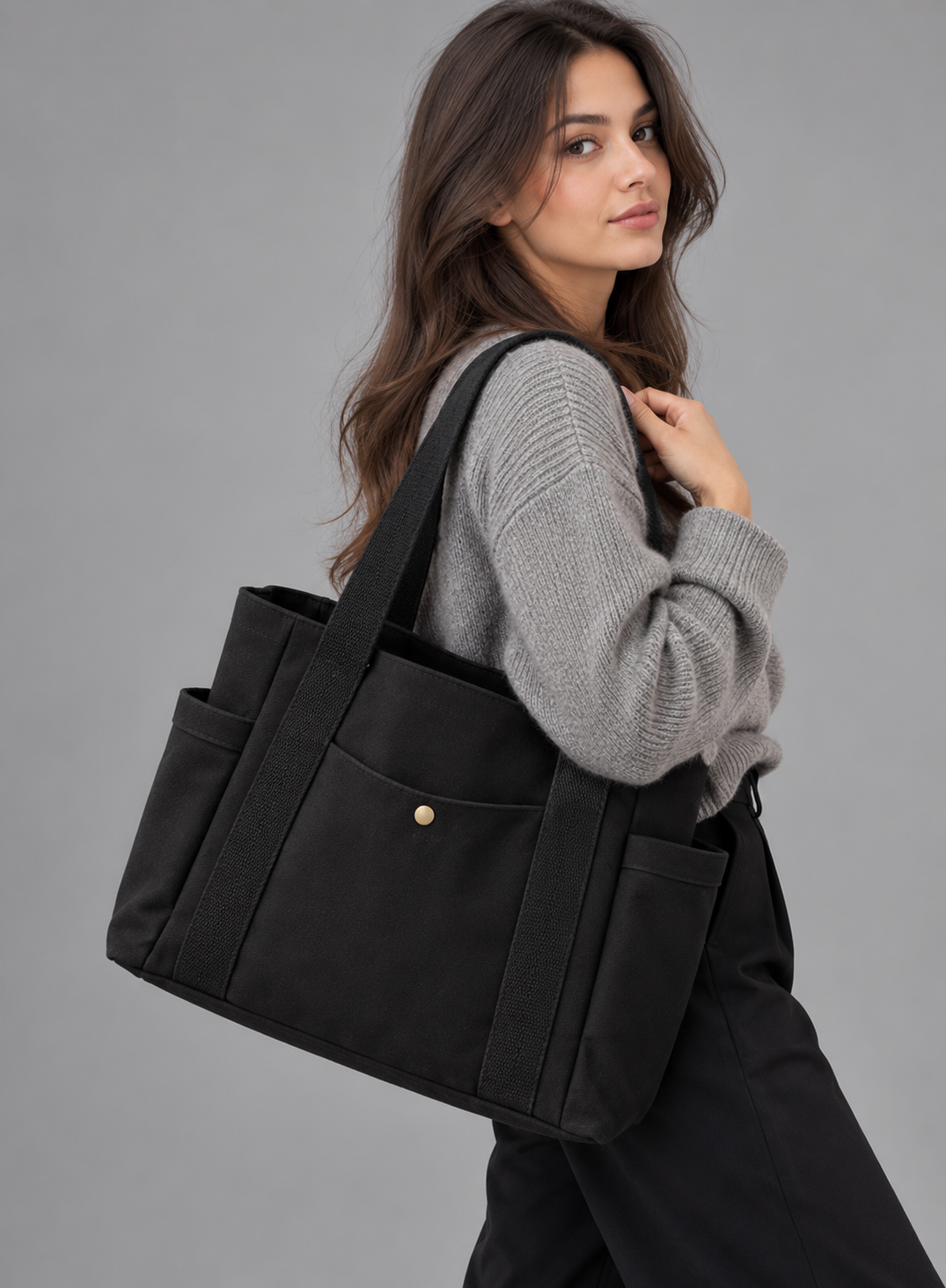 Sac à main de cours en toile - Tia