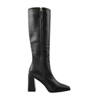 Bottes hautes en similicuir à talon bout pointu – MIRÉLIA