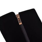 Bottes hautes en daim à talon rond – DAHLÉNA