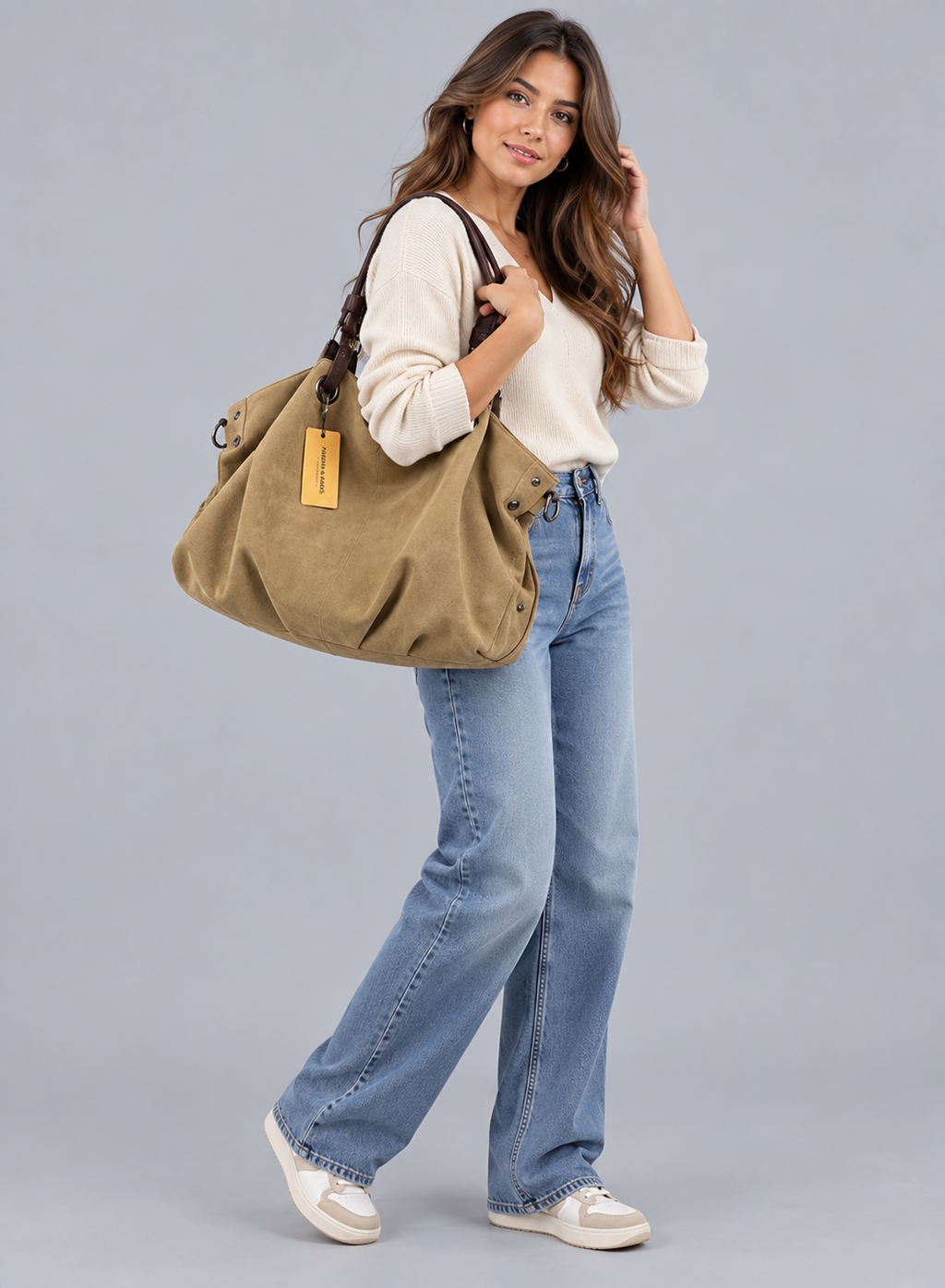 Sac à main avec bandoulière en toile - Mya