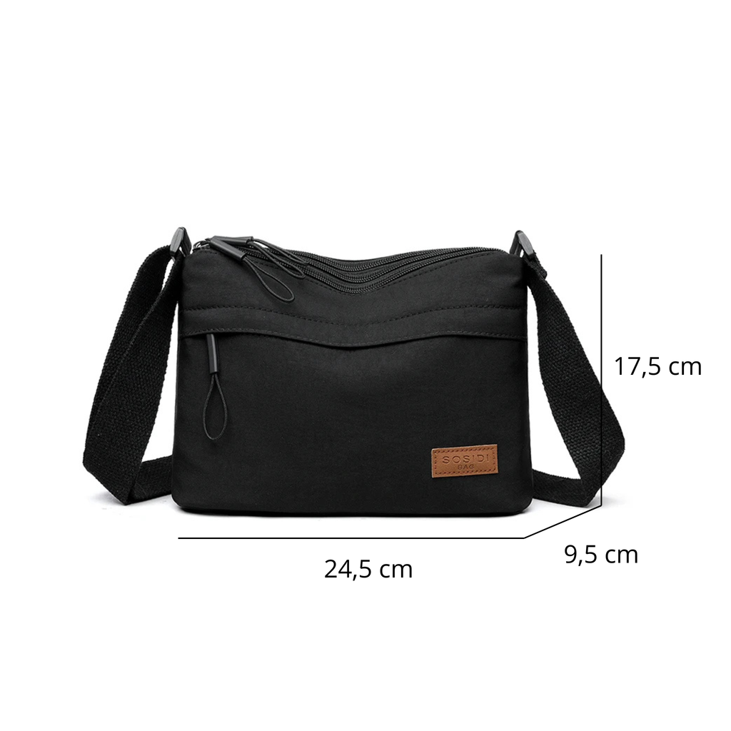 Sac bandoulière femme en toile - Axel