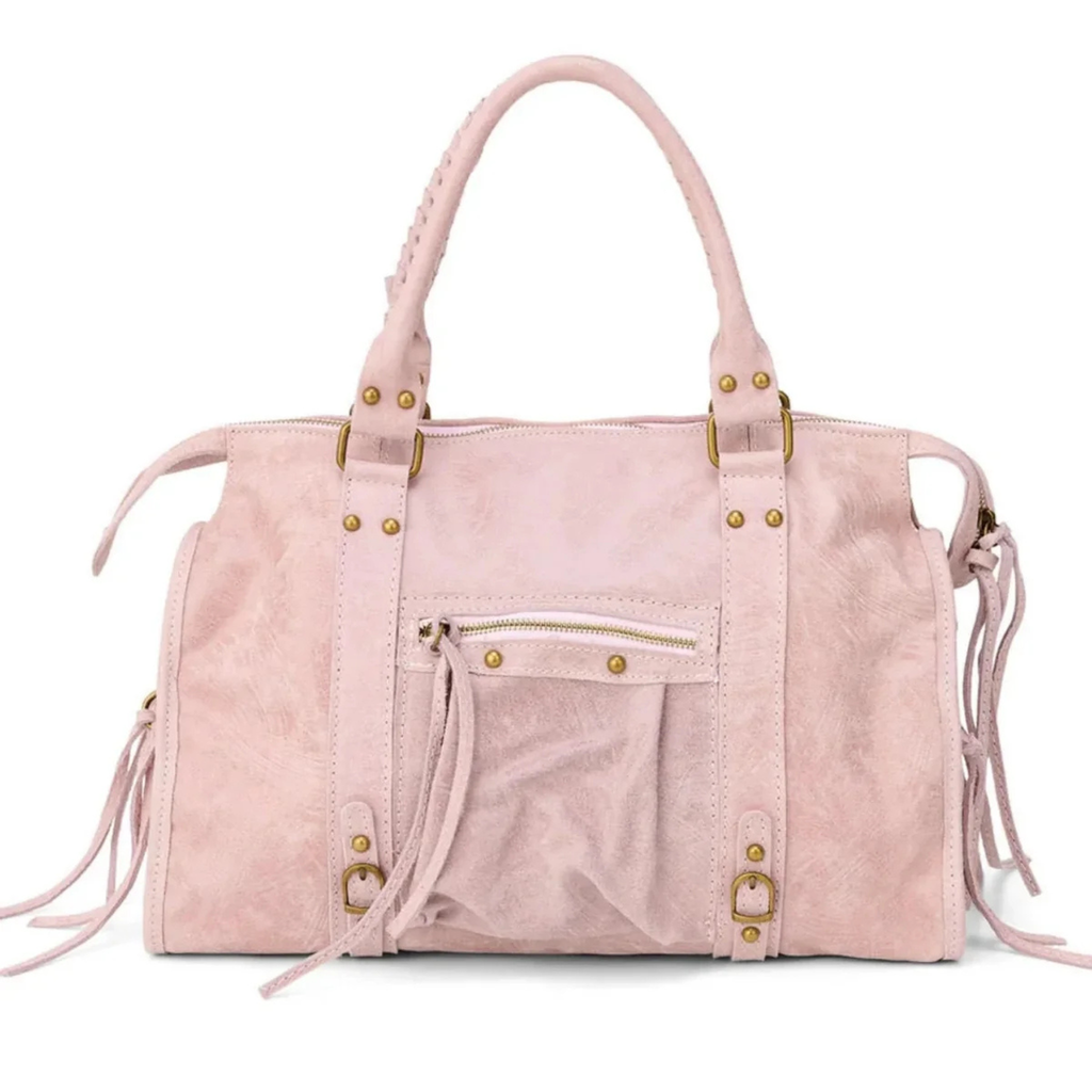 Grand sac à main de cours en cuir vintage - Margot