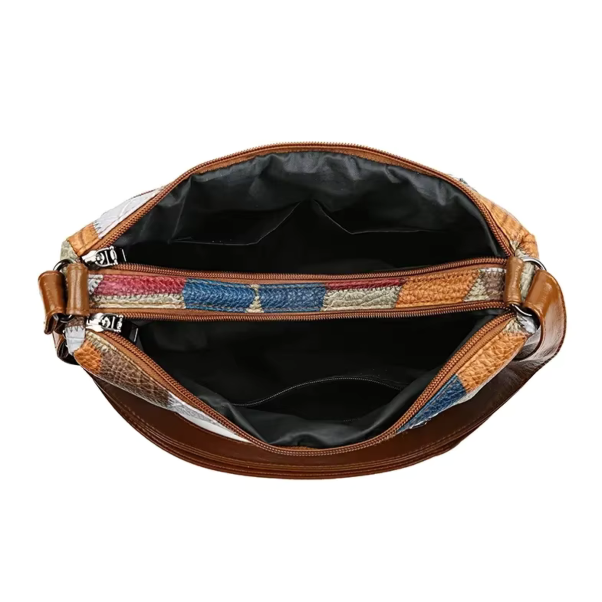 Sac bandoulière femme vintage multi-poches - Nora