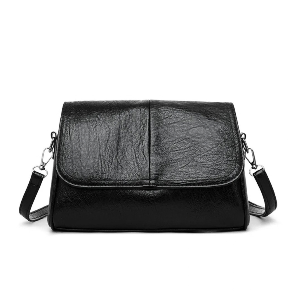 Sac bandoulière femme cuir vintage rabat - Olga