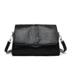 Sac bandoulière femme cuir vintage rabat - Olga