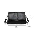 Sac bandoulière femme cuir vintage rabat - Olga