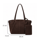 Sac à Main Femme Fourre-Tout + Pochette - Clémence