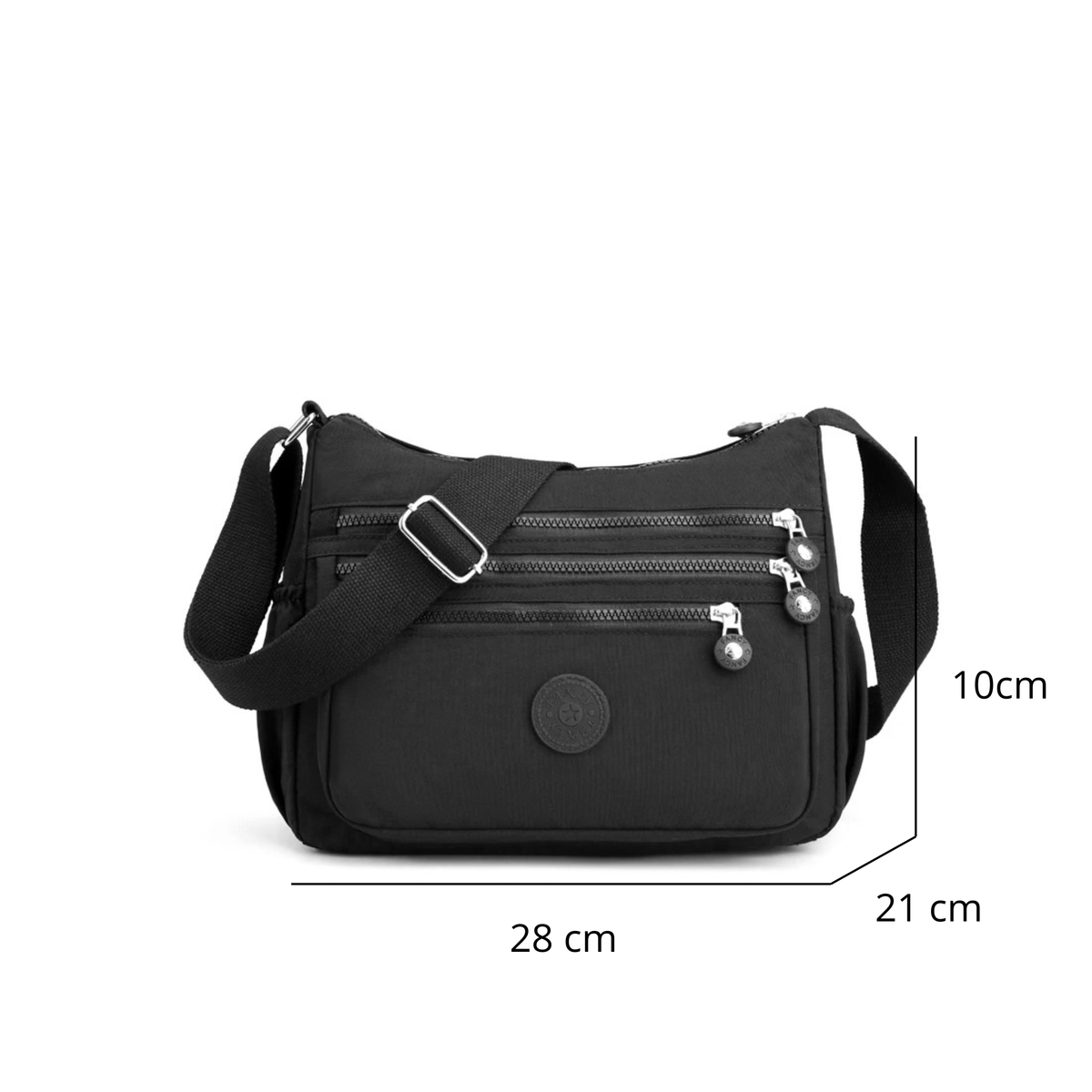 Sac bandoulière femme multi-poches Léger - Lara