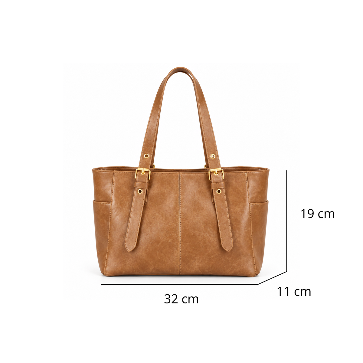 Sac à main de cours femme grand capacité vintage - Aya