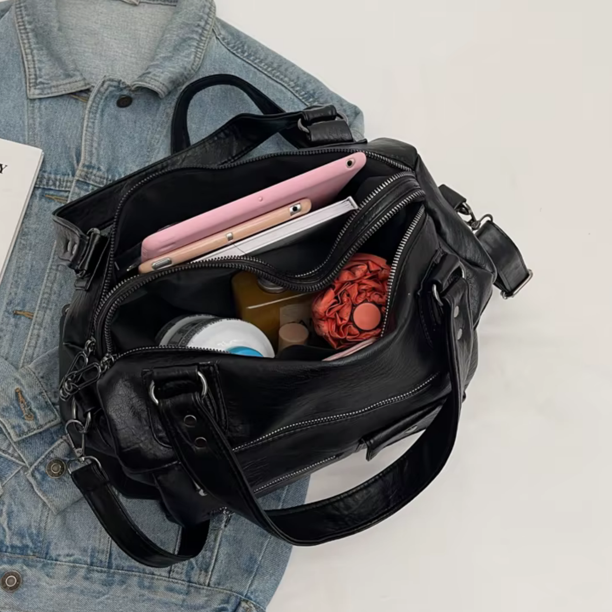 Sac a main cours multi-poches -Noémie