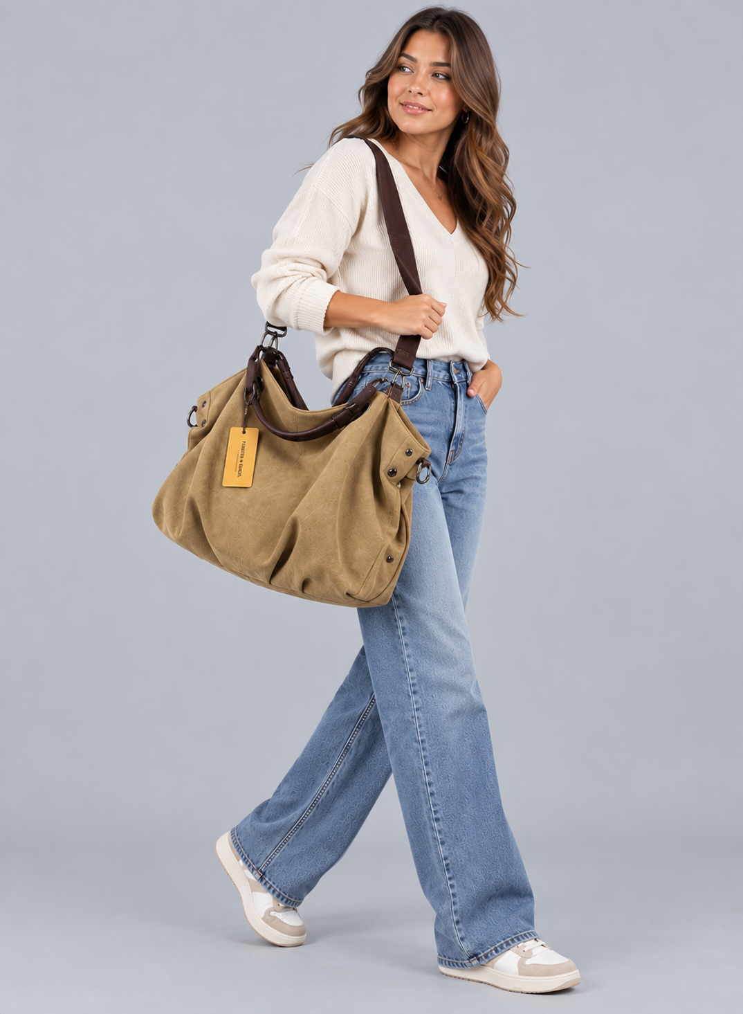 Sac à main avec bandoulière en toile - Mya