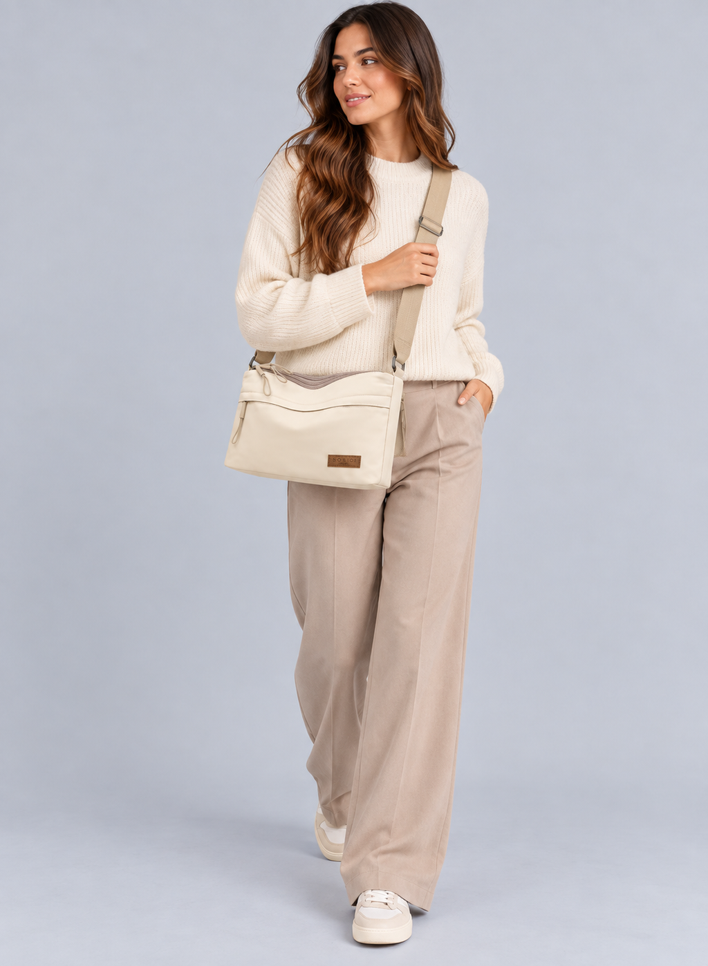 Sac bandoulière femme en toile - Axel