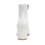 Bottines en cuir à talon bout pointu - MÉRINE