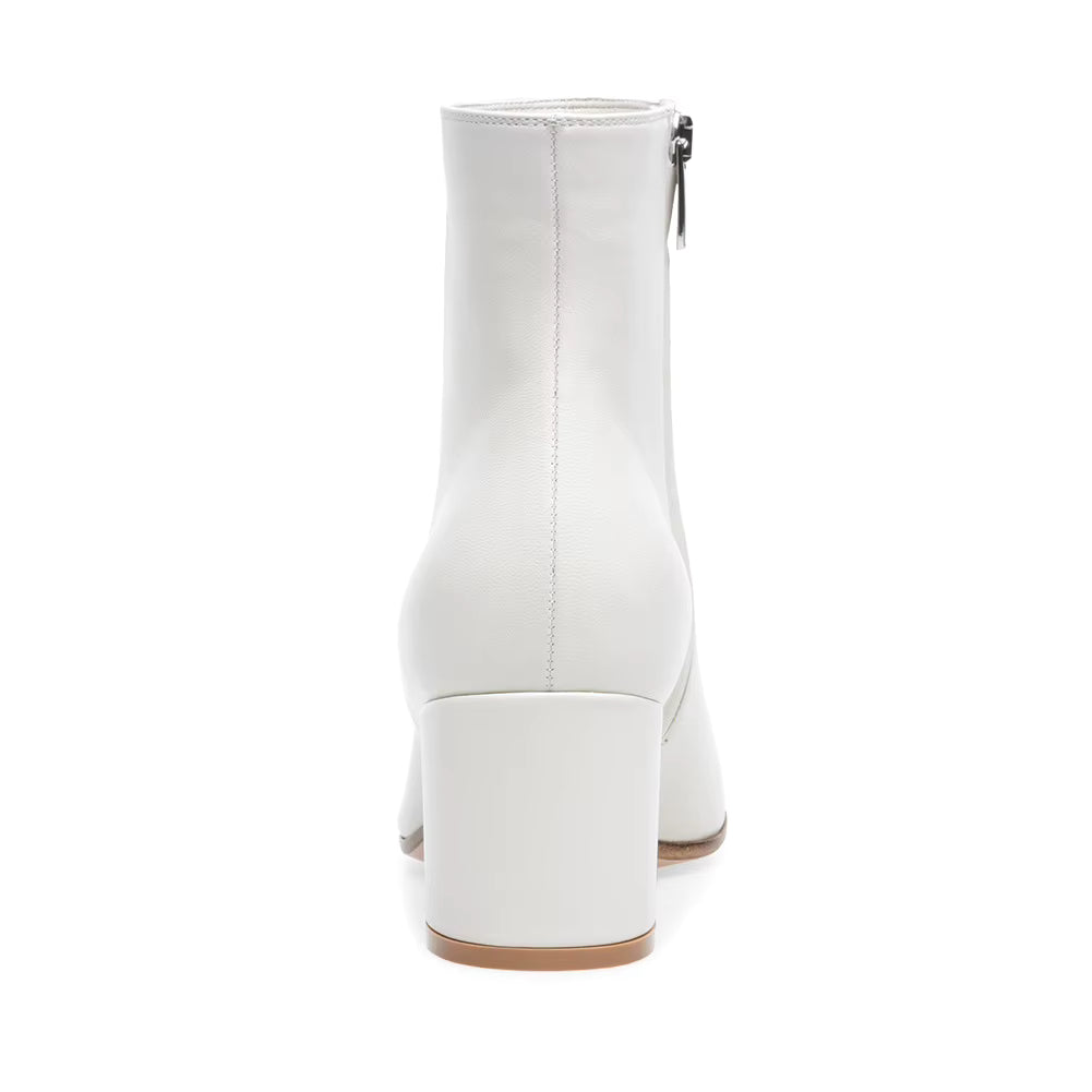 Bottines en cuir à talon bout pointu - MÉRINE