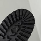 Bottines à lacets en daim à talon avec semelle crantée – MÉLORA