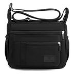 Sac bandoulière femme large sangle multi-poches - Rosa