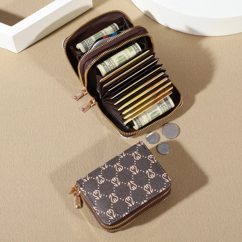 Porte-Cartes Vintage — Similicuir Multi-Fentes