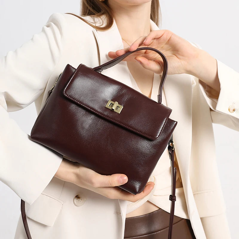 Sac à bandoulière en cuir - Romane