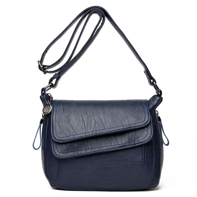 Sac bandoulière femme cuir vegan souple - Nina