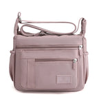 Sac bandoulière femme large sangle multi-poches - Rosa