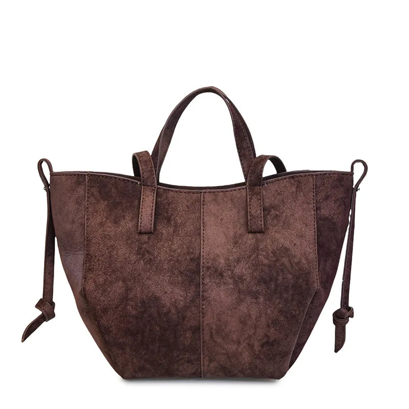 Sac à main cours daim souple grande capacité - Joy