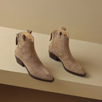 Santiags en cuir à talon discret – VÉRALIA