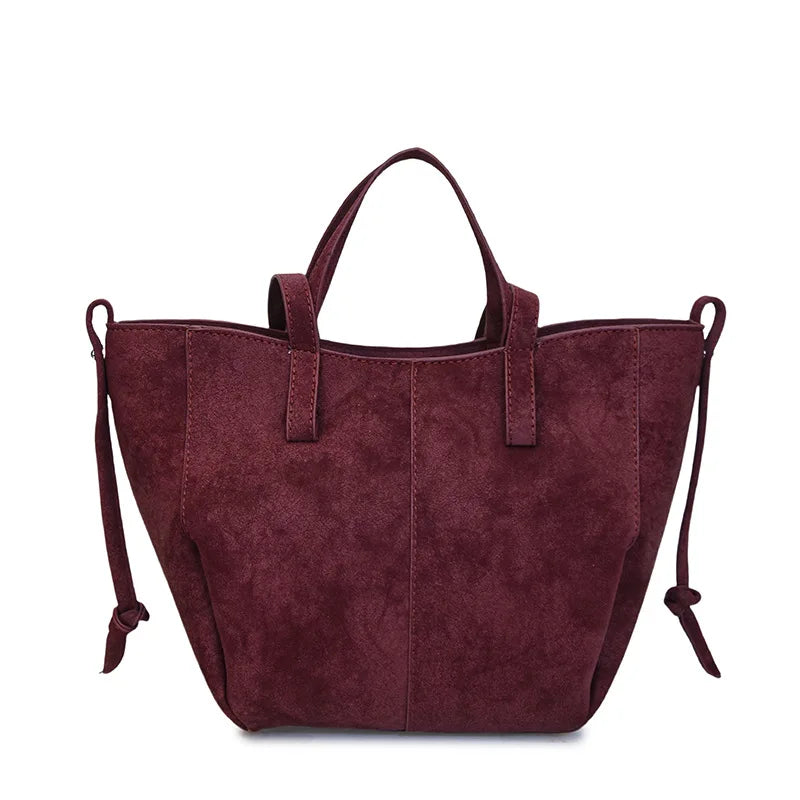 Sac à main cours daim souple grande capacité - Joy